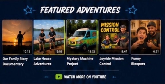 Featured Adventures - a selection of B+D TV YouTube videos